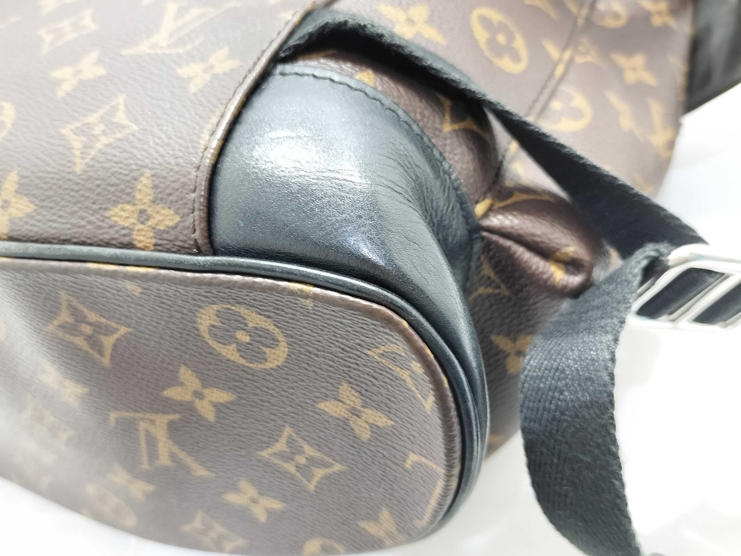 LOUIS VUITTON Monogram Macassar Christopher MM Backpack M43735 TR2125 Brown
