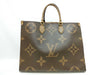 LOUIS VUITTON Monogram Giant On the Go GM M44576 TJ5200 Brown RFID Enabled Tote Bag