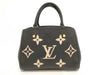 LOUIS VUITTON Monogram Empreinte Montaigne BB M45778 Black RFID Enabled Handbag