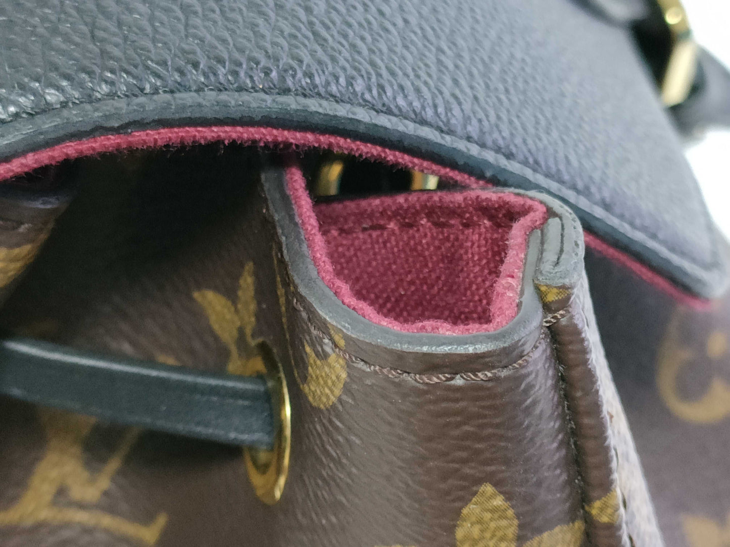 LOUIS VUITTON Monogram Montsouris NMPM M45515 Brown x Black RFID Enabled Backpack