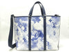 LOUIS VUITTON Monogram Watercolor Weekend Tote GM M45755 Blue x White RFID Enabled Tote Bag