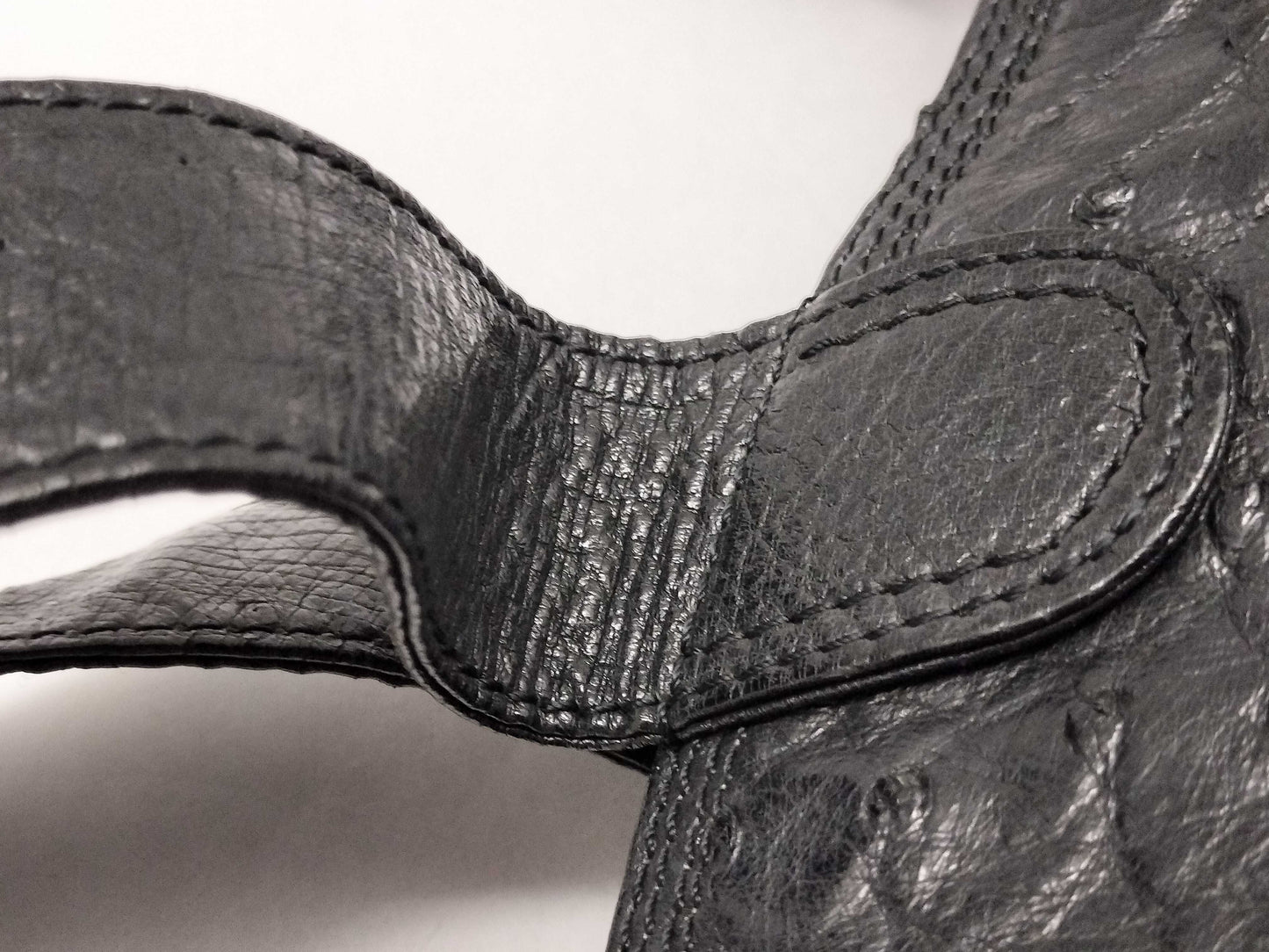 LOEWE Ostrich Leather Tote Bag