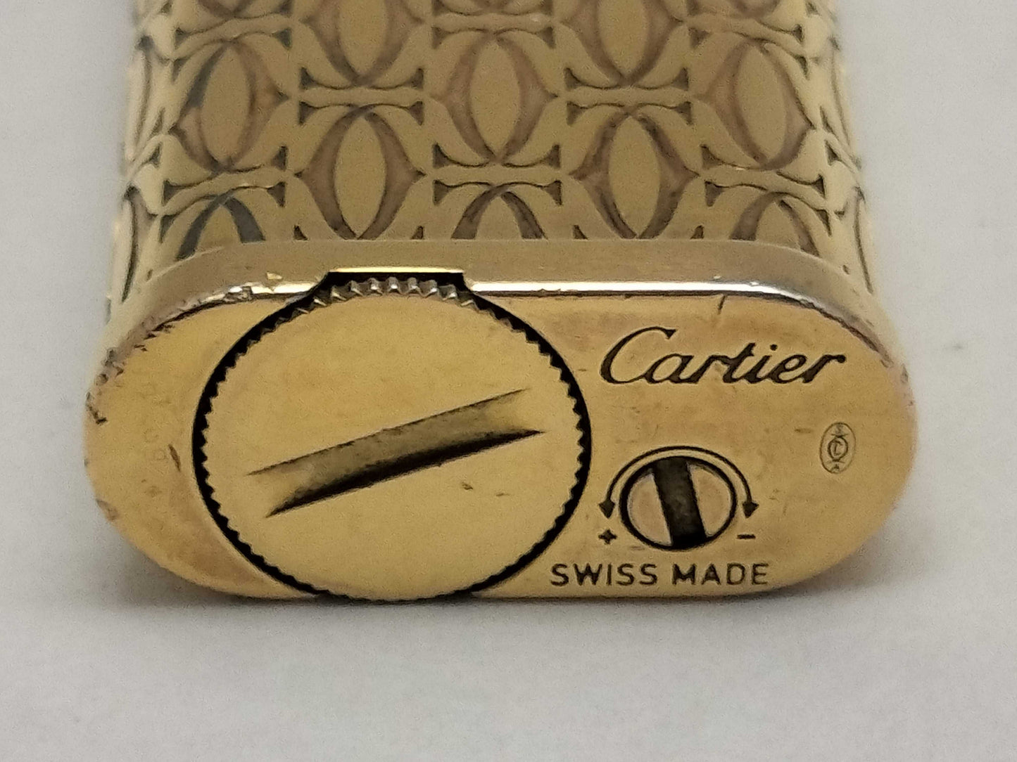 Cartier Happy Birthday Godron Gas Lighter, Ignition Confirmed