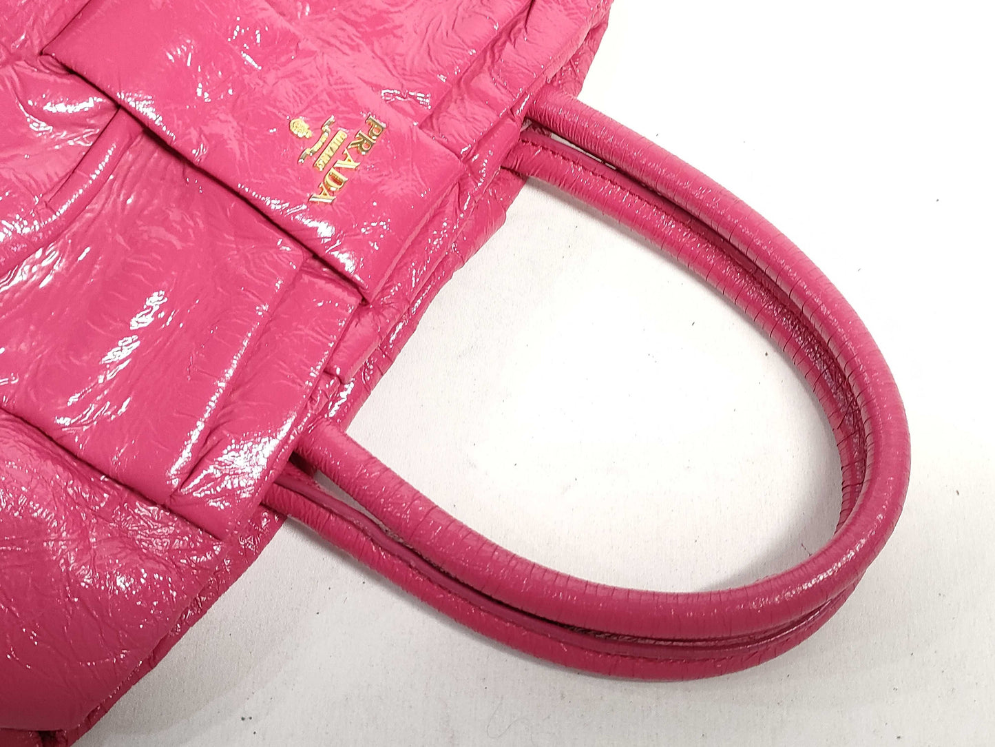 BN1601 Patent Leather Ribbon Handbag