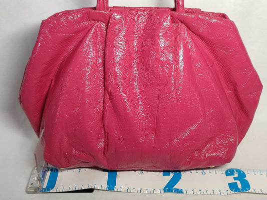 BN1601 Patent Leather Ribbon Handbag