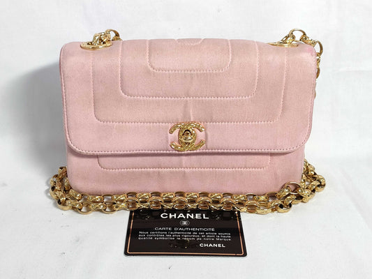 CHANEL Satin Shoulder Bag