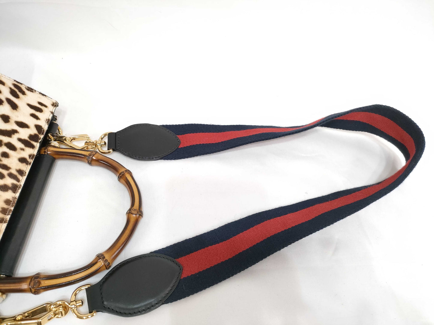GUCCI Bamboo 2-way Sherry Harako Leather Hand/Shoulder Bag