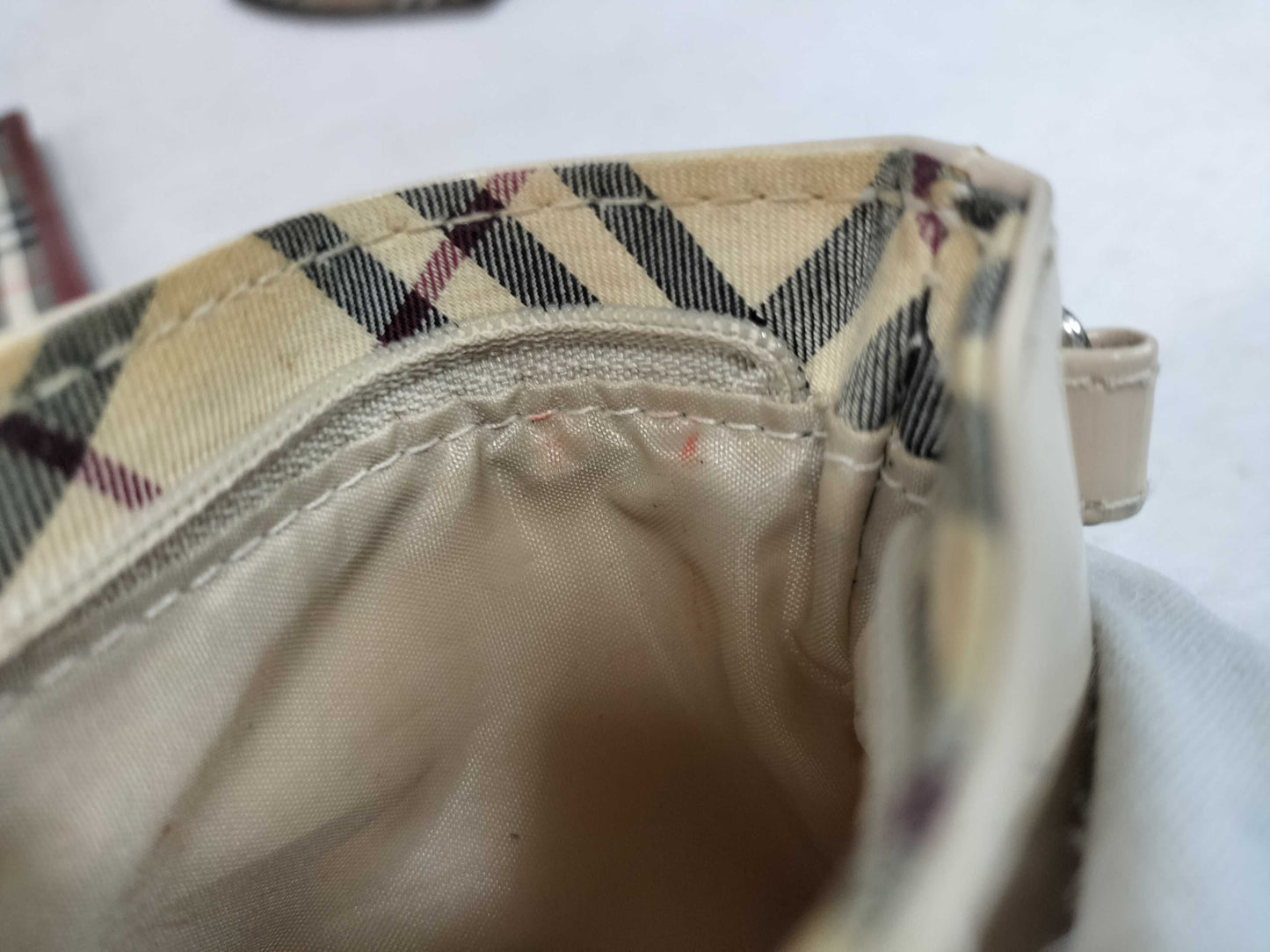 BURBERRY Check 3-Piece Accessory Coin Case