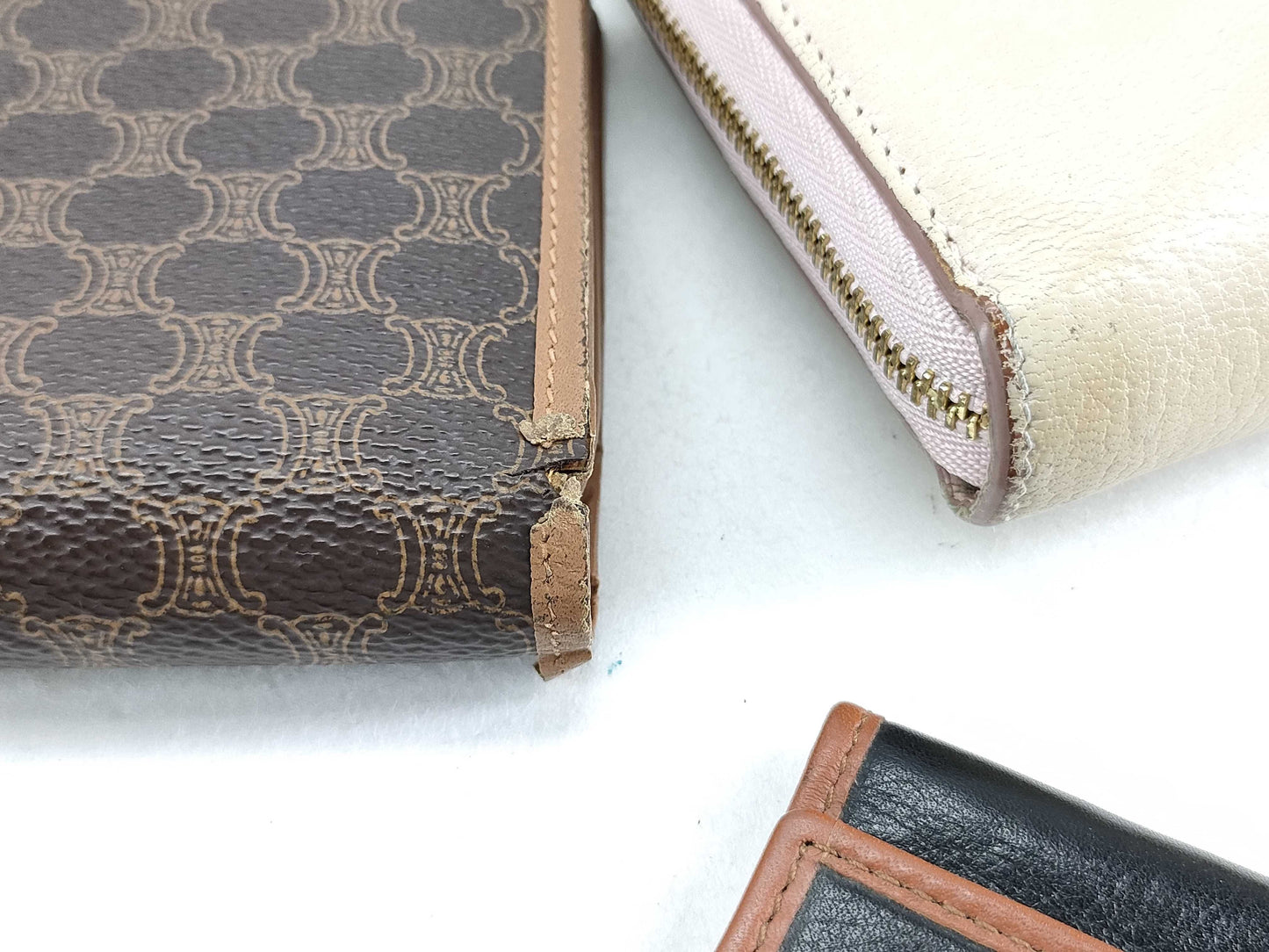 CELINE CELINE Wallet Accessories 3-Piece Set Macadam Triomphe Wallet
