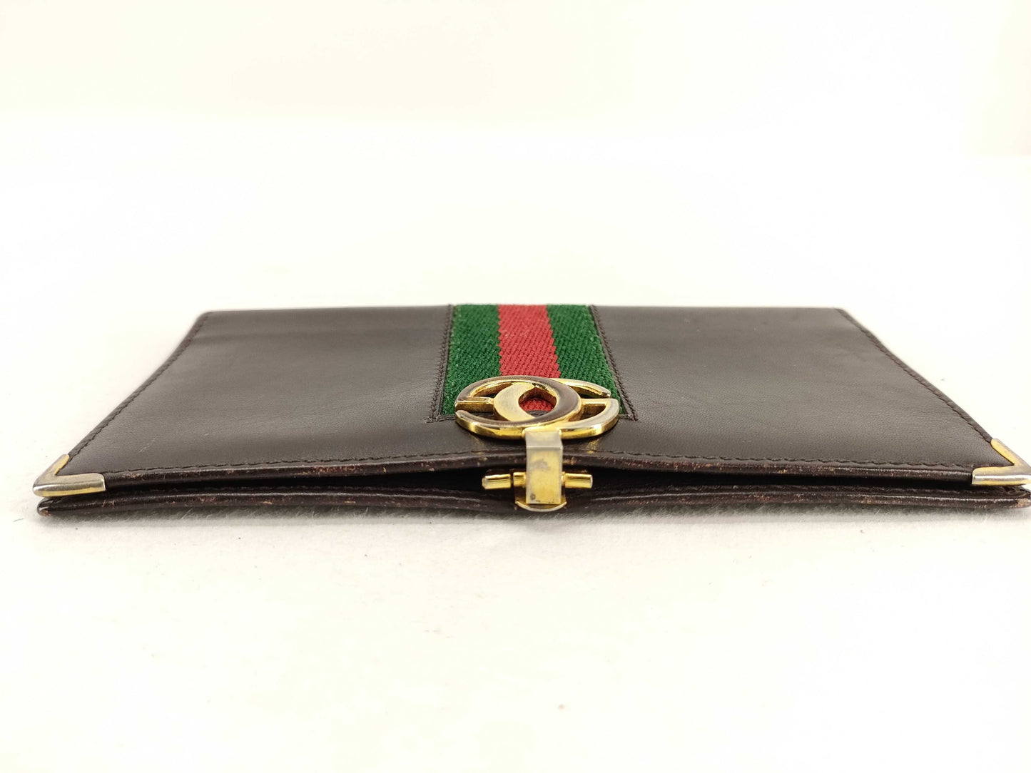 GUCCI Old GUCCI Old Leather Sherry Line Long Wallet