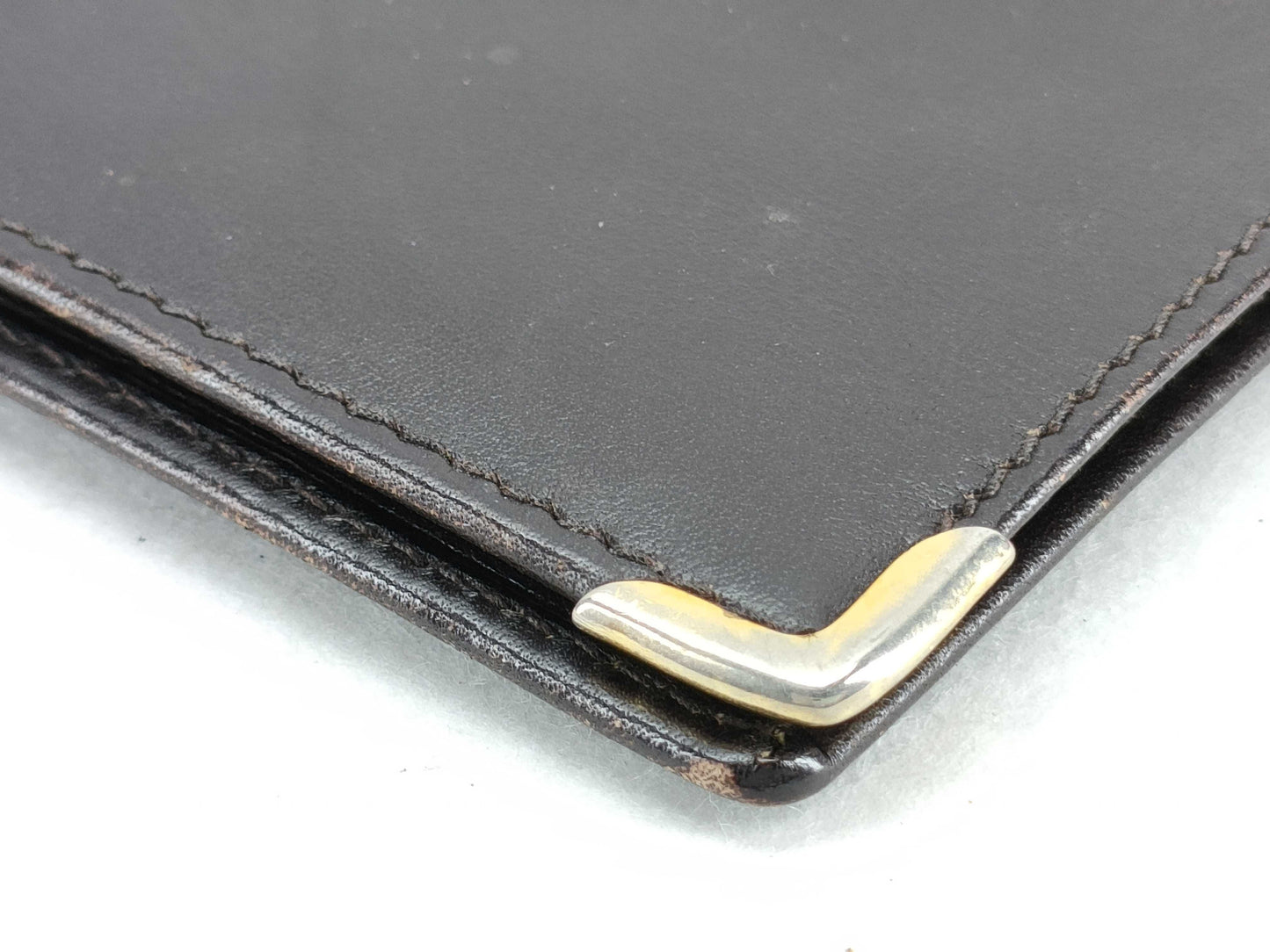 GUCCI Old GUCCI Old Leather Sherry Line Long Wallet