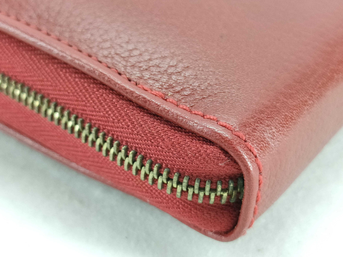 CELINE Circle Leather Zip-Around Long Wallet