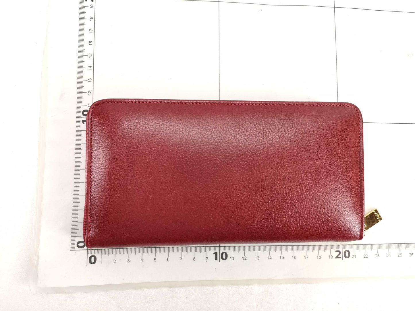 CELINE Circle Leather Zip-Around Long Wallet