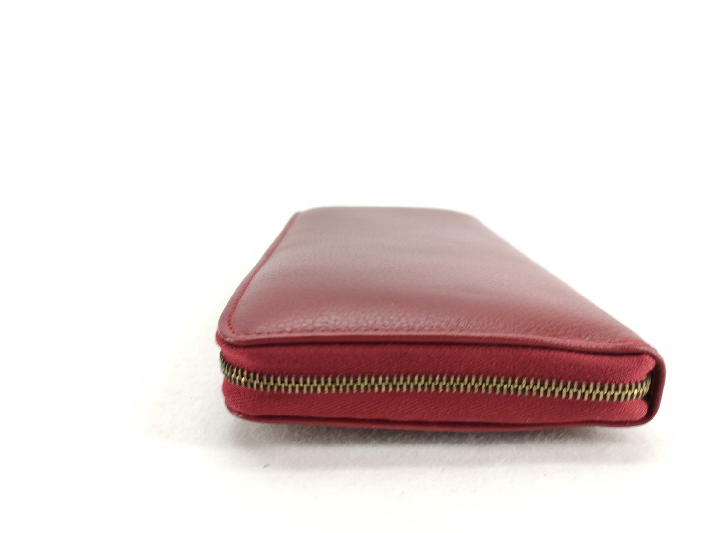 CELINE Circle Leather Zip-Around Long Wallet