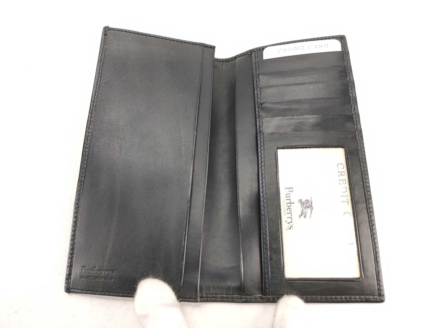 BURBERRY Check PVC Long Wallet, Unused, Billfold