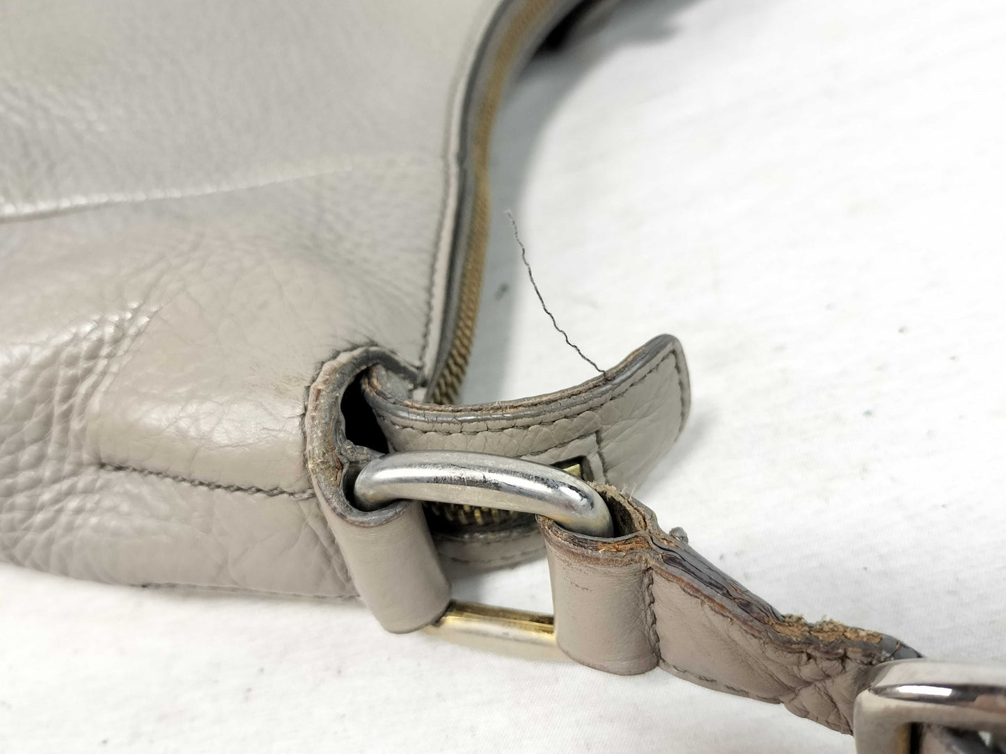 HIROFU HIROFU Leather H Logo Shoulder Bag