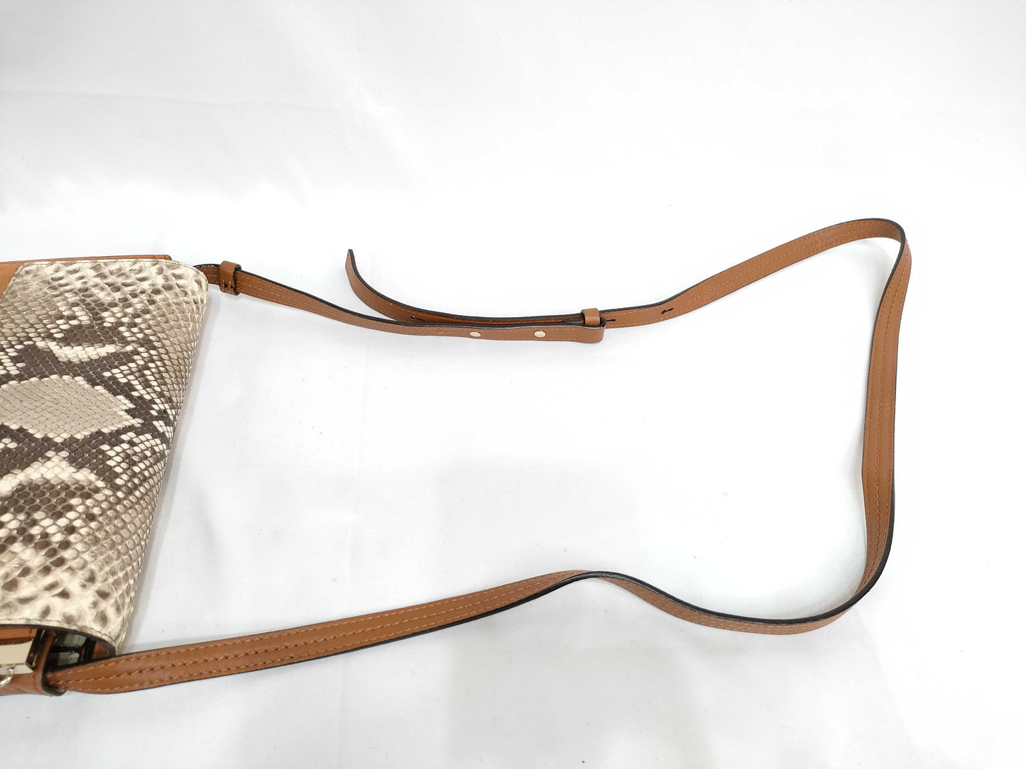 Chloe Faye Python Suede Shoulder Bag