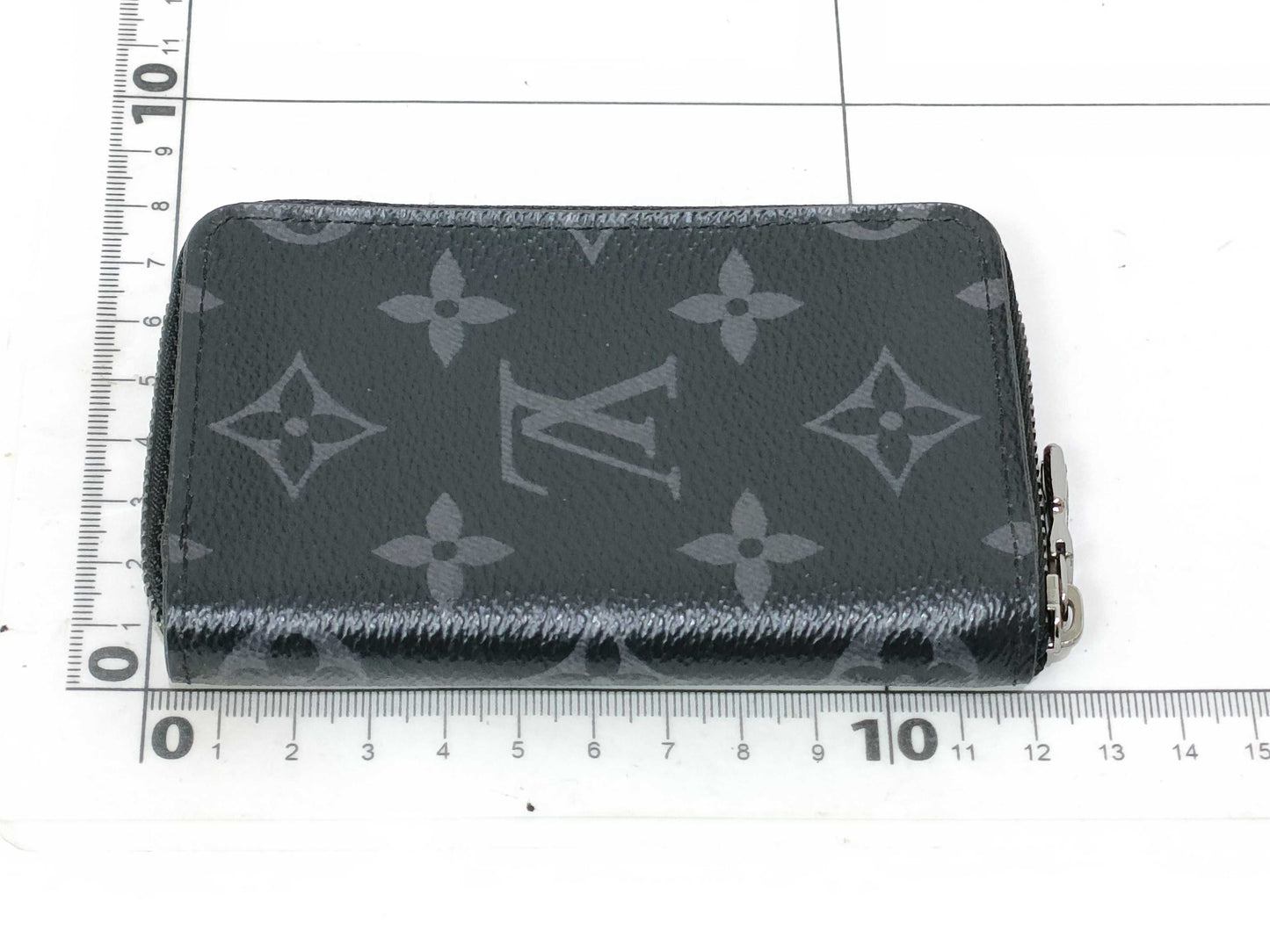 LOUIS VUITTON LOUIS VUITTON Monogram Louis Vuitton Zippy Coin Purse Vertical Monogram Eclipse Coin Case