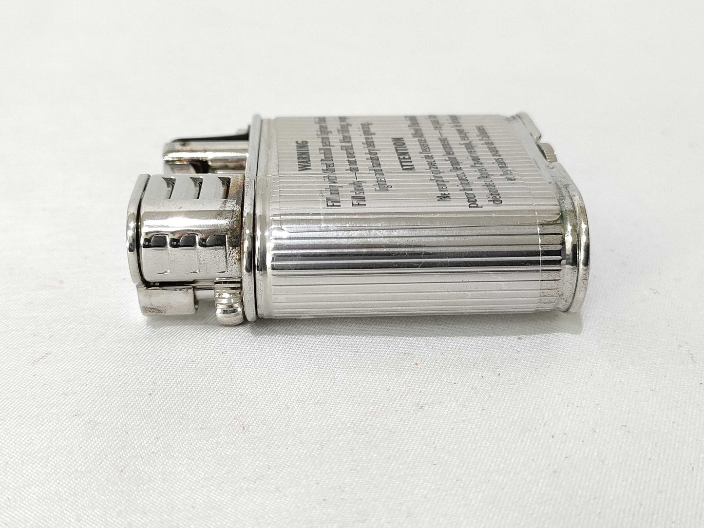 Dunhill Hammer Oil Lighter, Metal Silver, Stored with Seal, Other Accessories
