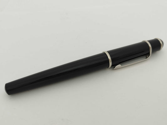 Cartier Diabolo Fountain Pen, 18K Black and Silver
