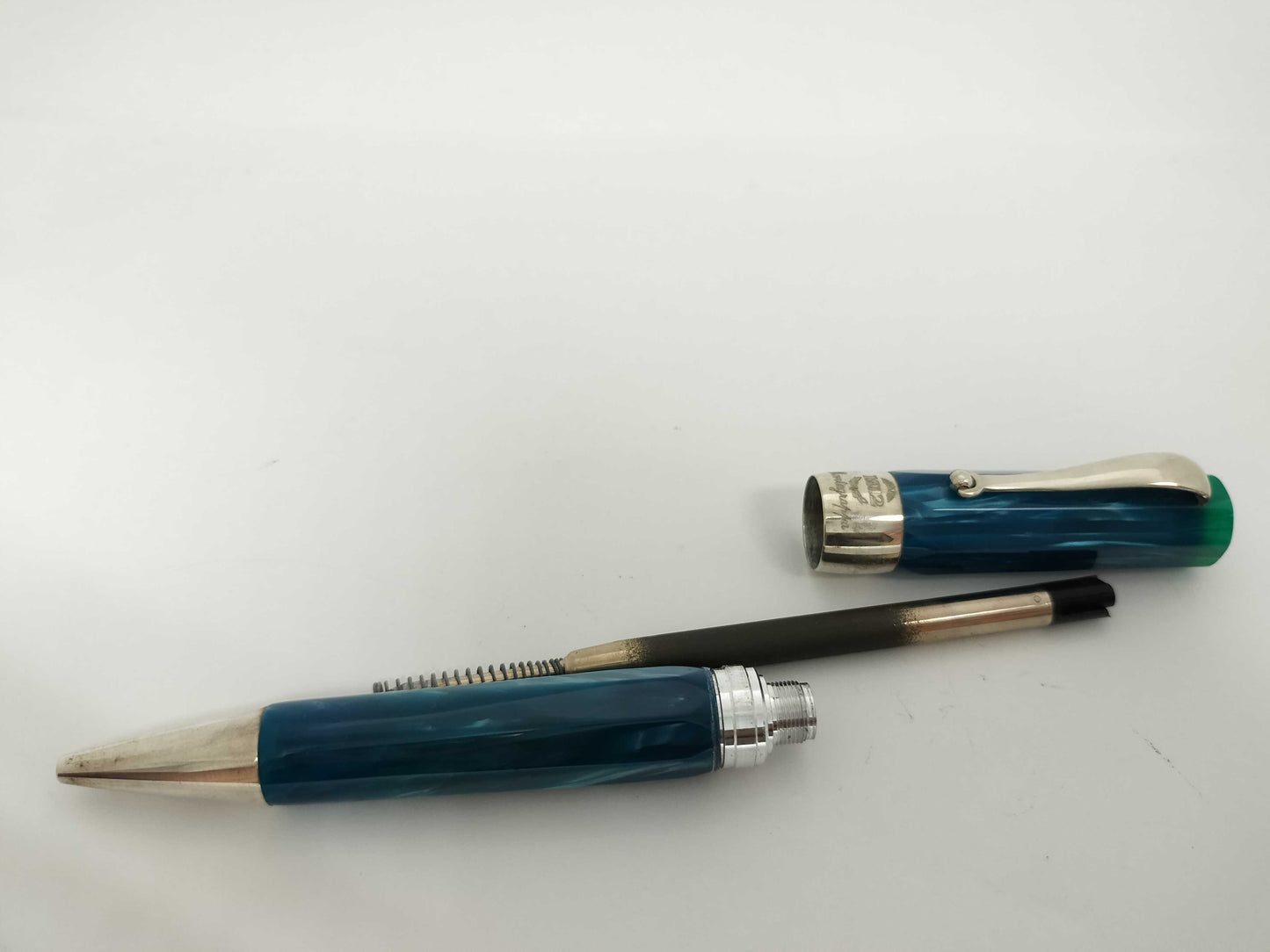 Montegrappa Symphony Ballpoint Pen, Blue x Silver, Pen/Fountain Pen