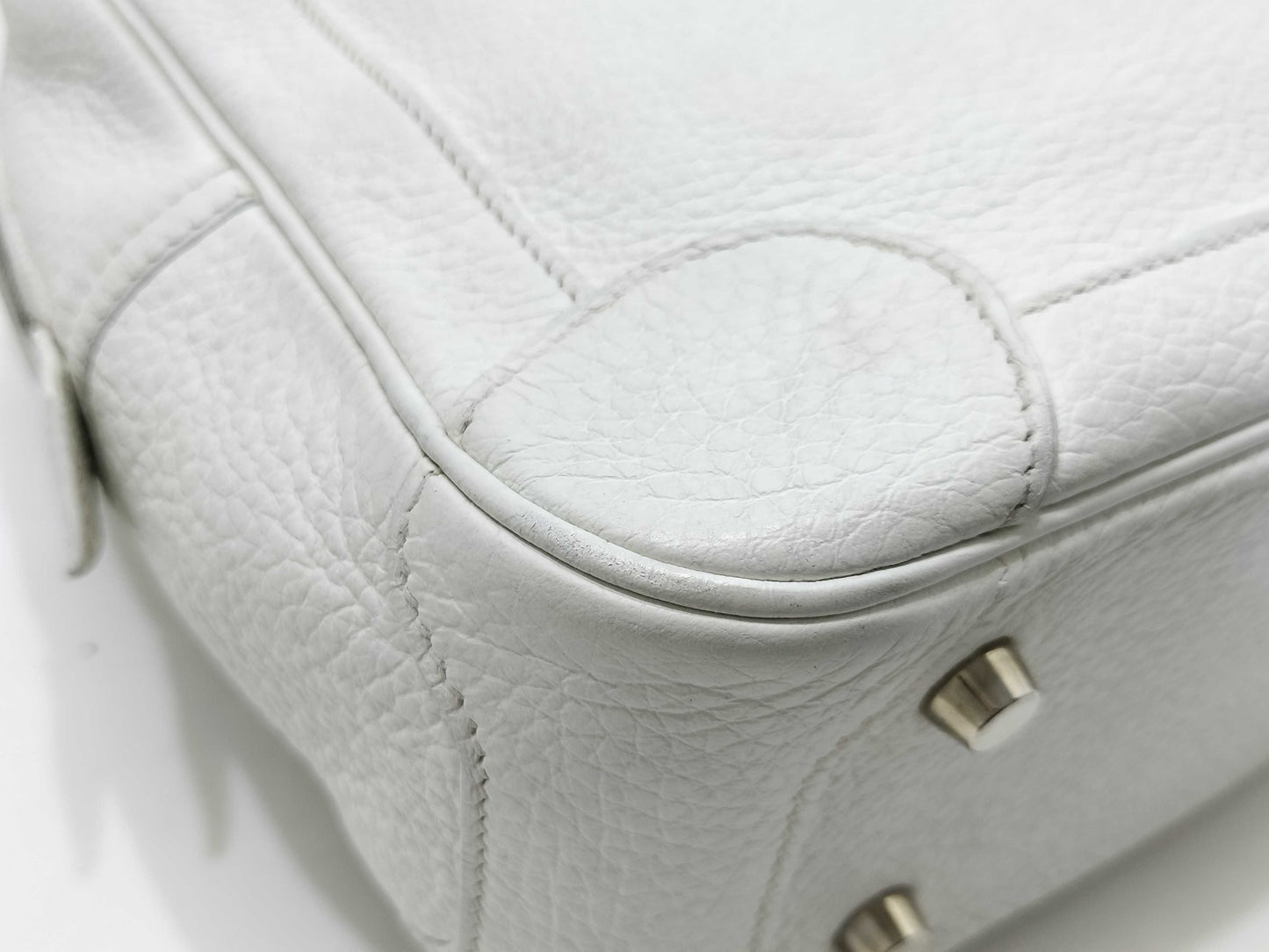 HERMES Omnibus PM Handbag in Taurillon Clemence Leather with Silver Hardware and H Stamp
