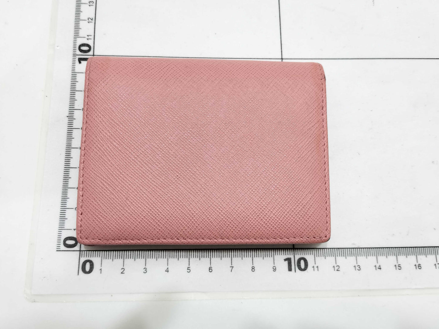 PRADA PRADA Pink Leather Bifold Wallet