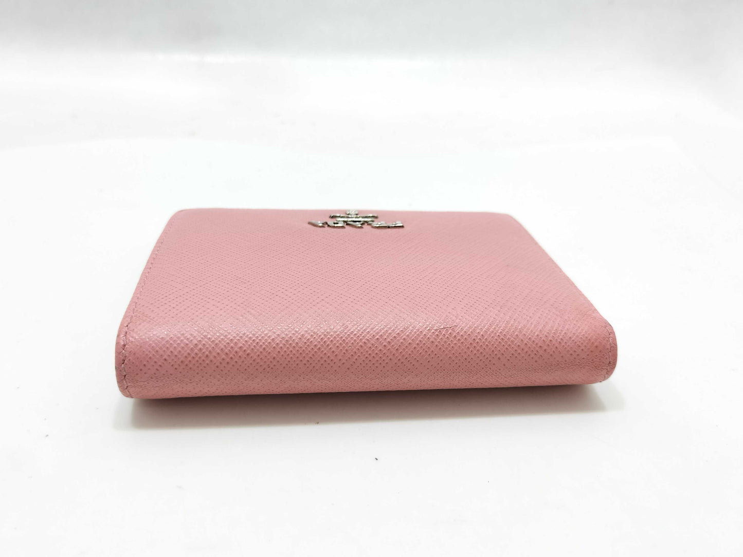 PRADA PRADA Pink Leather Bifold Wallet