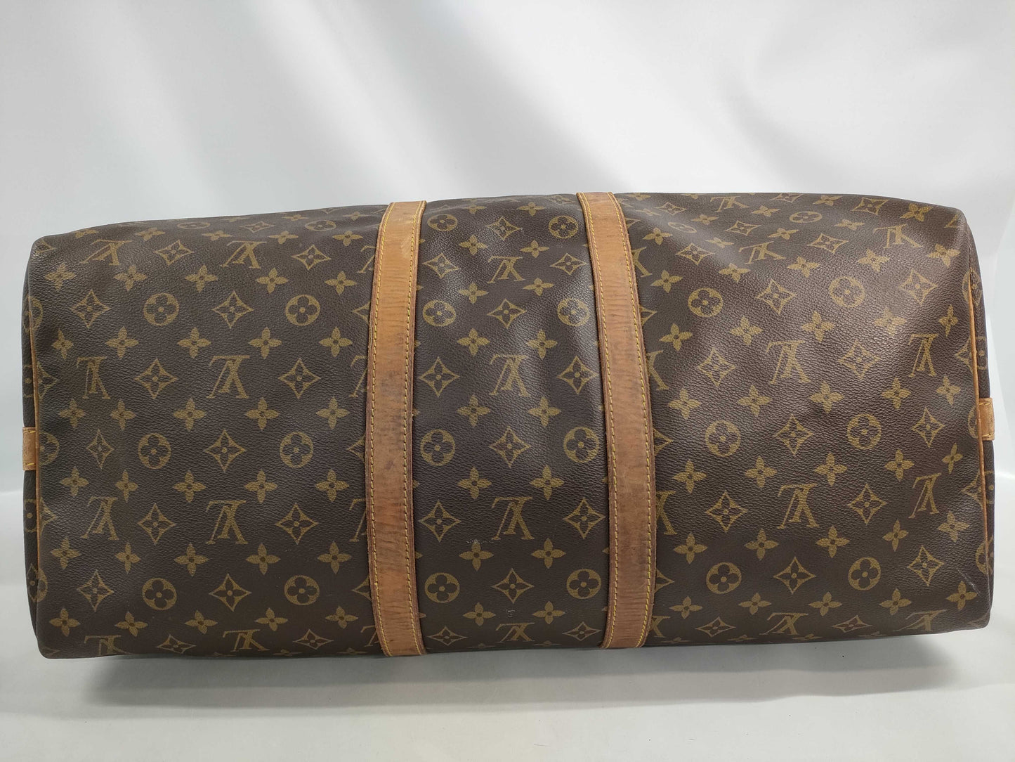 LOUIS VUITTON Monogram Keepall Bandouliere 55 Boston Bag
