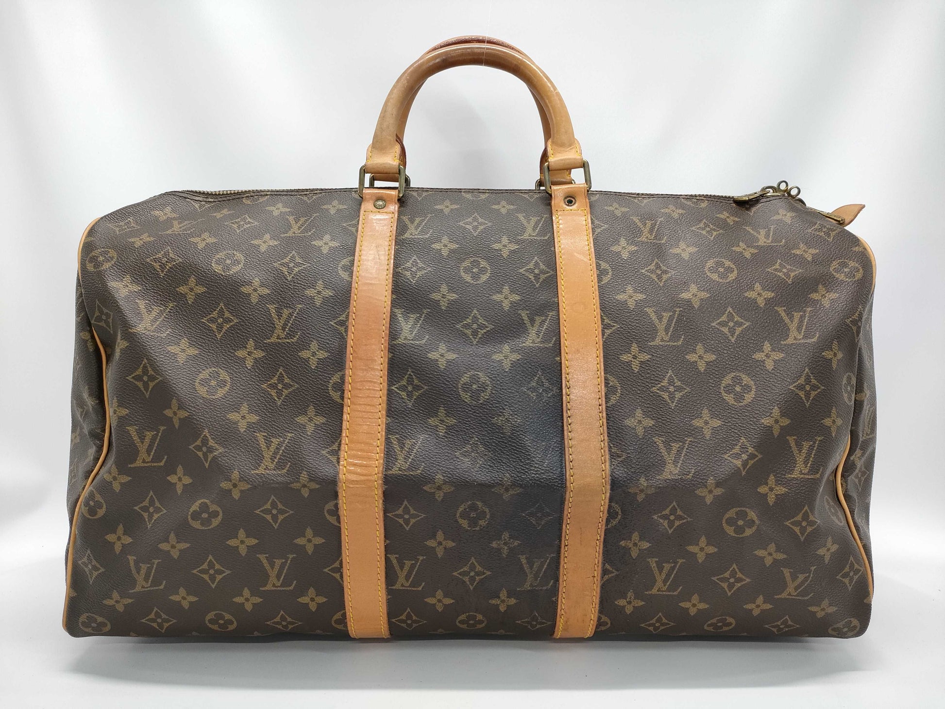 LOUIS VUITTON Monogram Keepall 50 Boston Bag