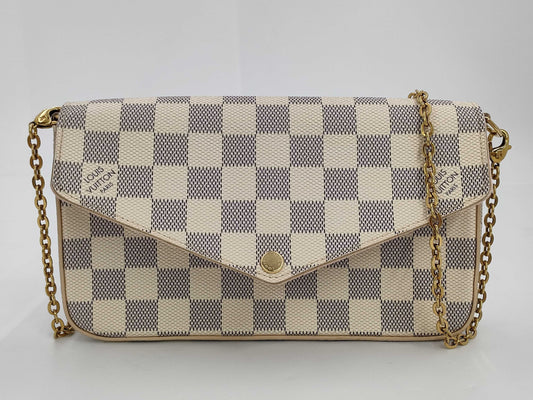 LOUIS VUITTON Azur Felicie Shoulder Bag