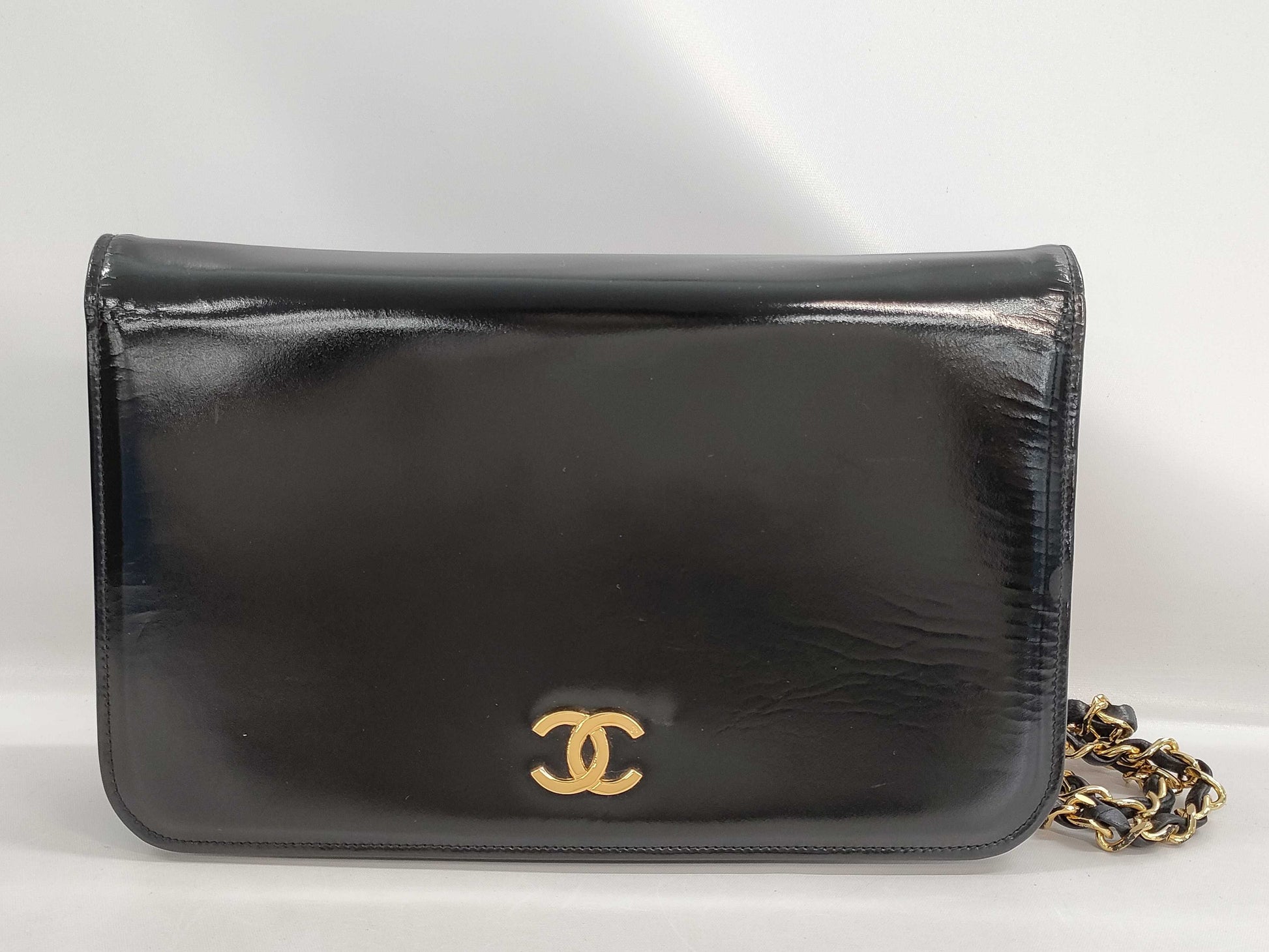 CHANEL Push Lock Chain Shoulder Bag Shoulder Bag