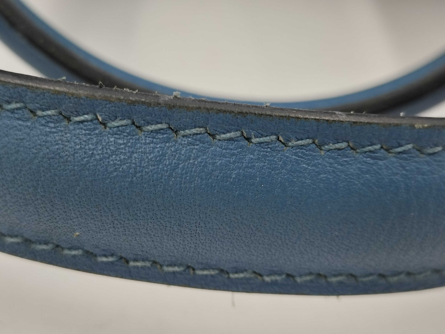 HERMES Evercalf Victoria 45 C Azure Handbag