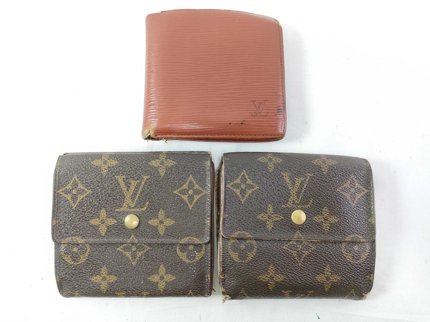 LOUIS VUITTON Monogram Louis Vuitton Serial Numbered 3-Piece Wallet Set