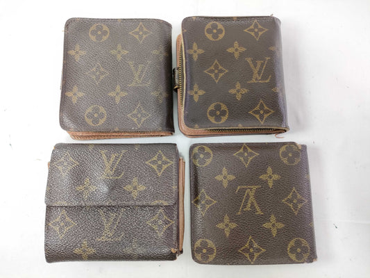 LOUIS VUITTON Monogram Louis Vuitton Monogram Wallet Set of 4 LOUIS VUITTON Wallets