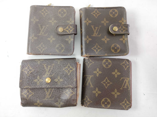 LOUIS VUITTON Monogram Louis Vuitton Monogram Wallet Set of 4 LOUIS VUITTON Wallets