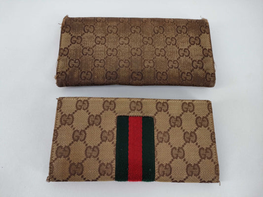 GUCCI GG Long Wallet Set of 2