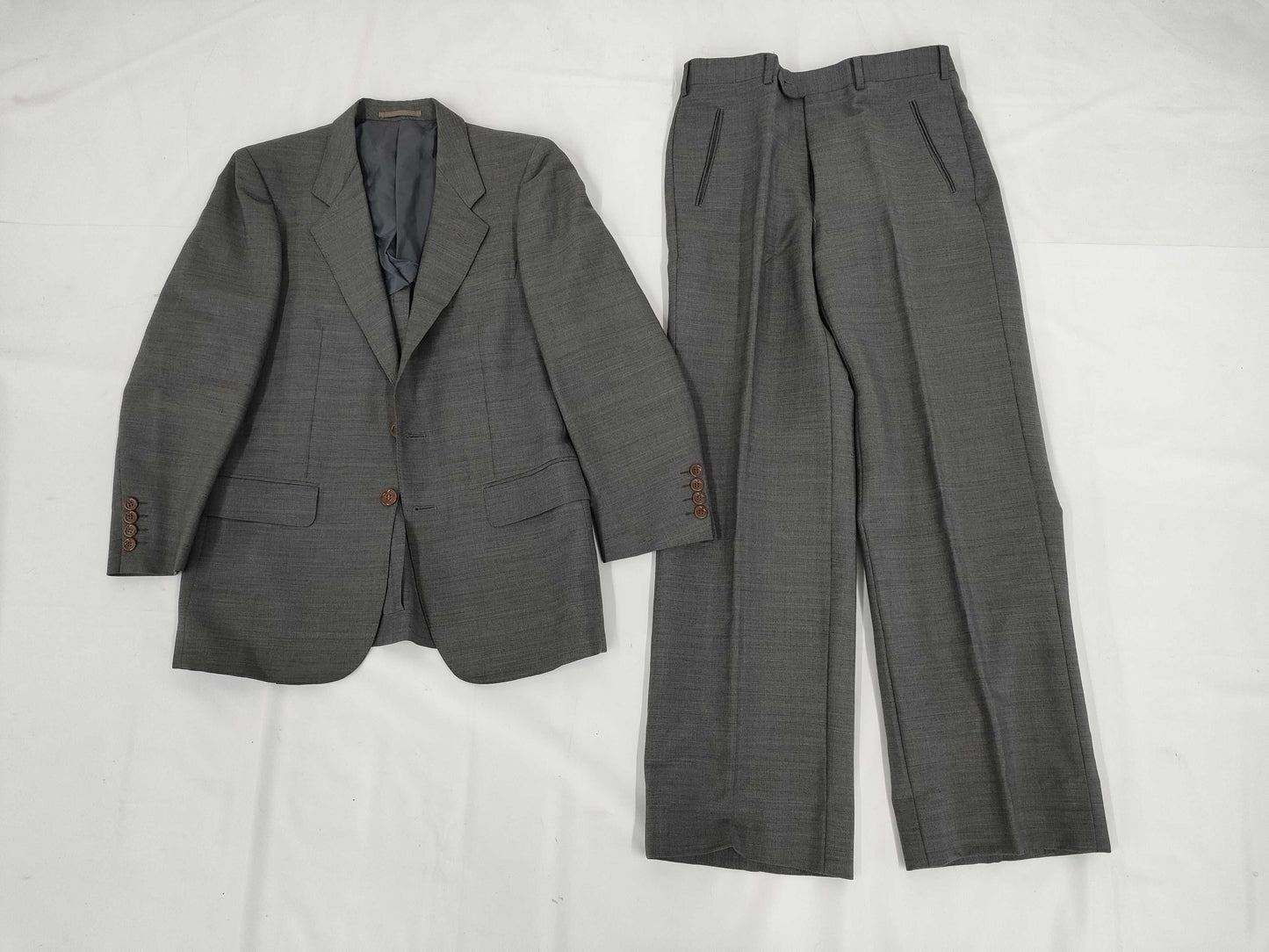 Yves Saint Laurent Men's Suit, Mohair Blend Wool, 165cm, Gray, Other Apparel, Yves Saint Laurent