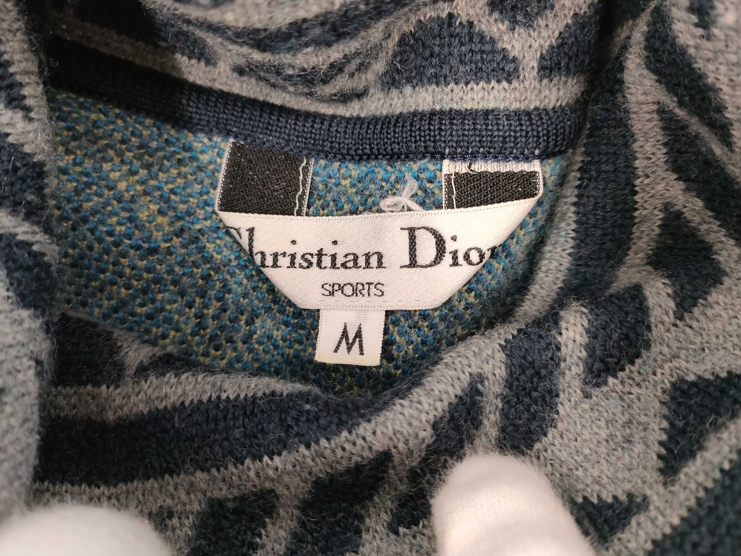 Dior Christian Dior Rare Print All-Over Set Wool Turtleneck Skirt Christian Dior Other Apparel