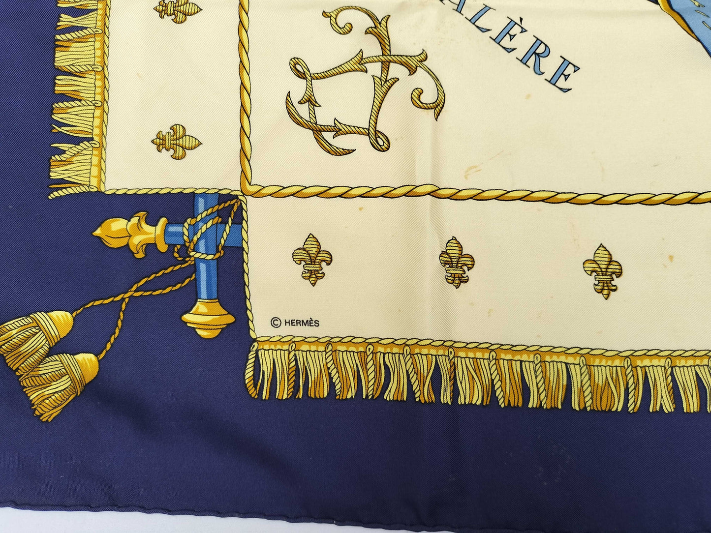 HERMES Carre Hermes Scarf Carre 90 LA REALE All-Over Print HERMES Scarf