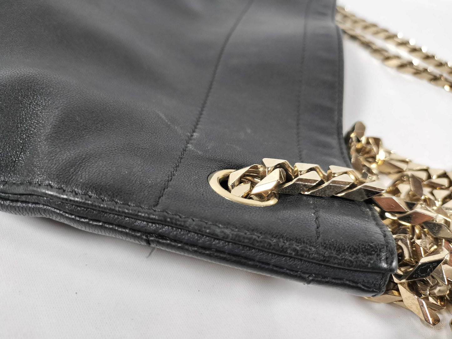GIVENCHY Leather Chain Tote Bag