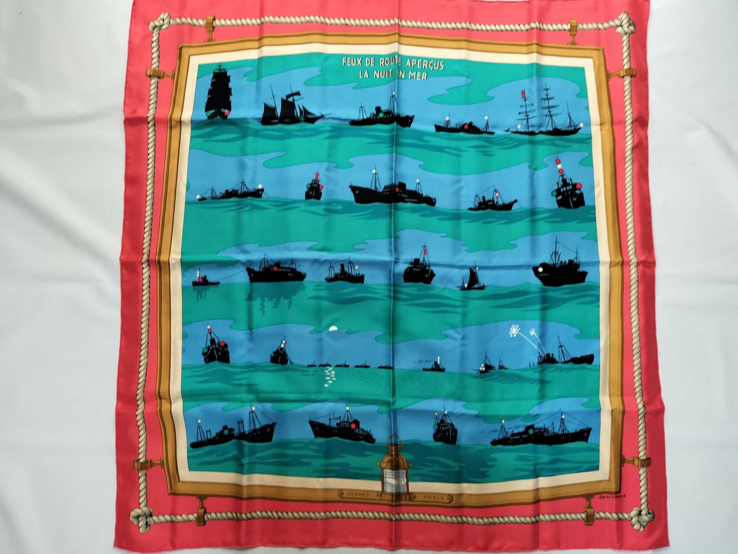 HERMES Carre Hermes Carre 90 Ship Scarf