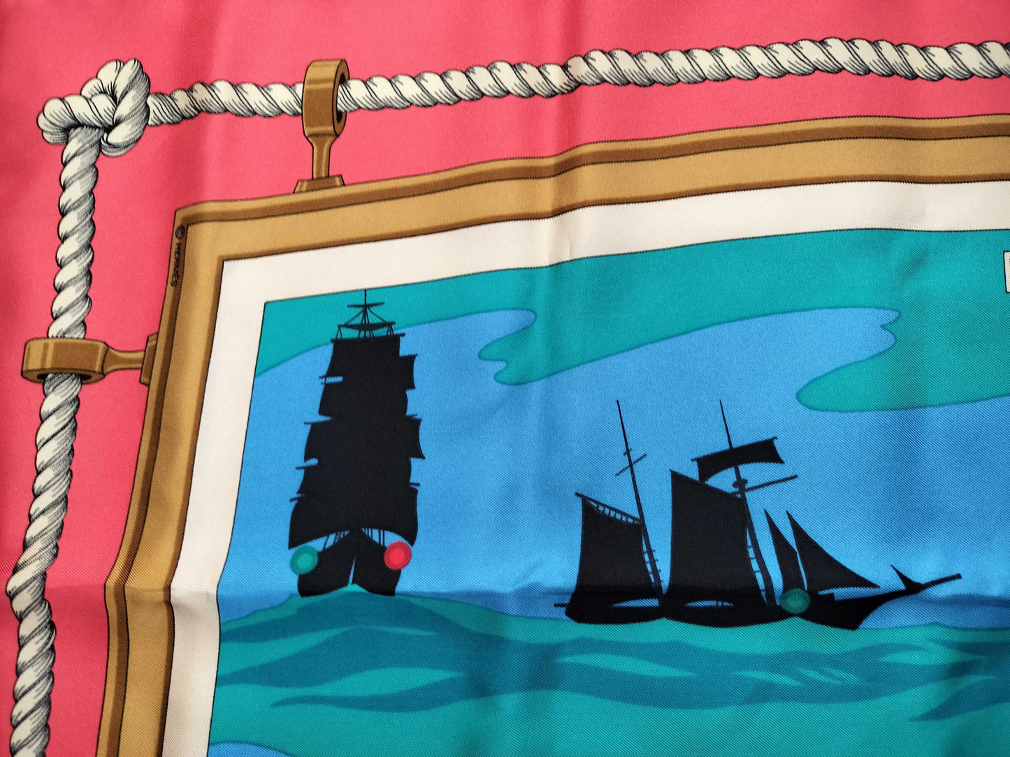 HERMES Carre Hermes Carre 90 Ship Scarf