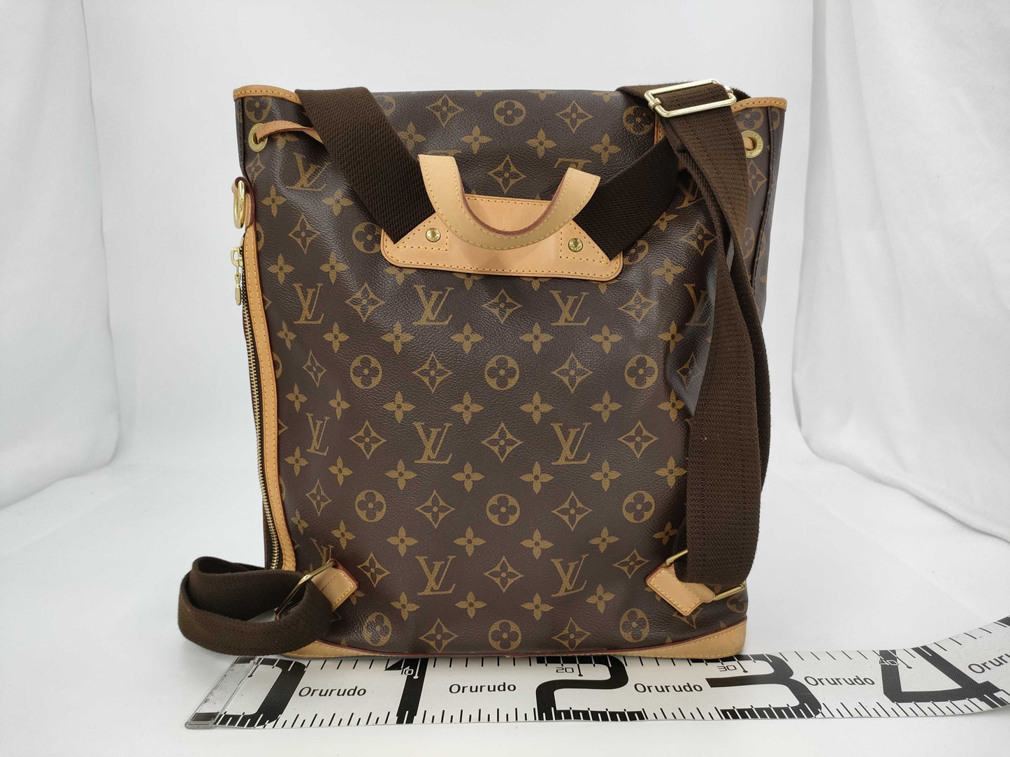 LOUIS VUITTON Monogram Louis Vuitton M40107 Sac Ados Fall Backpack Monogram Brown Backpack