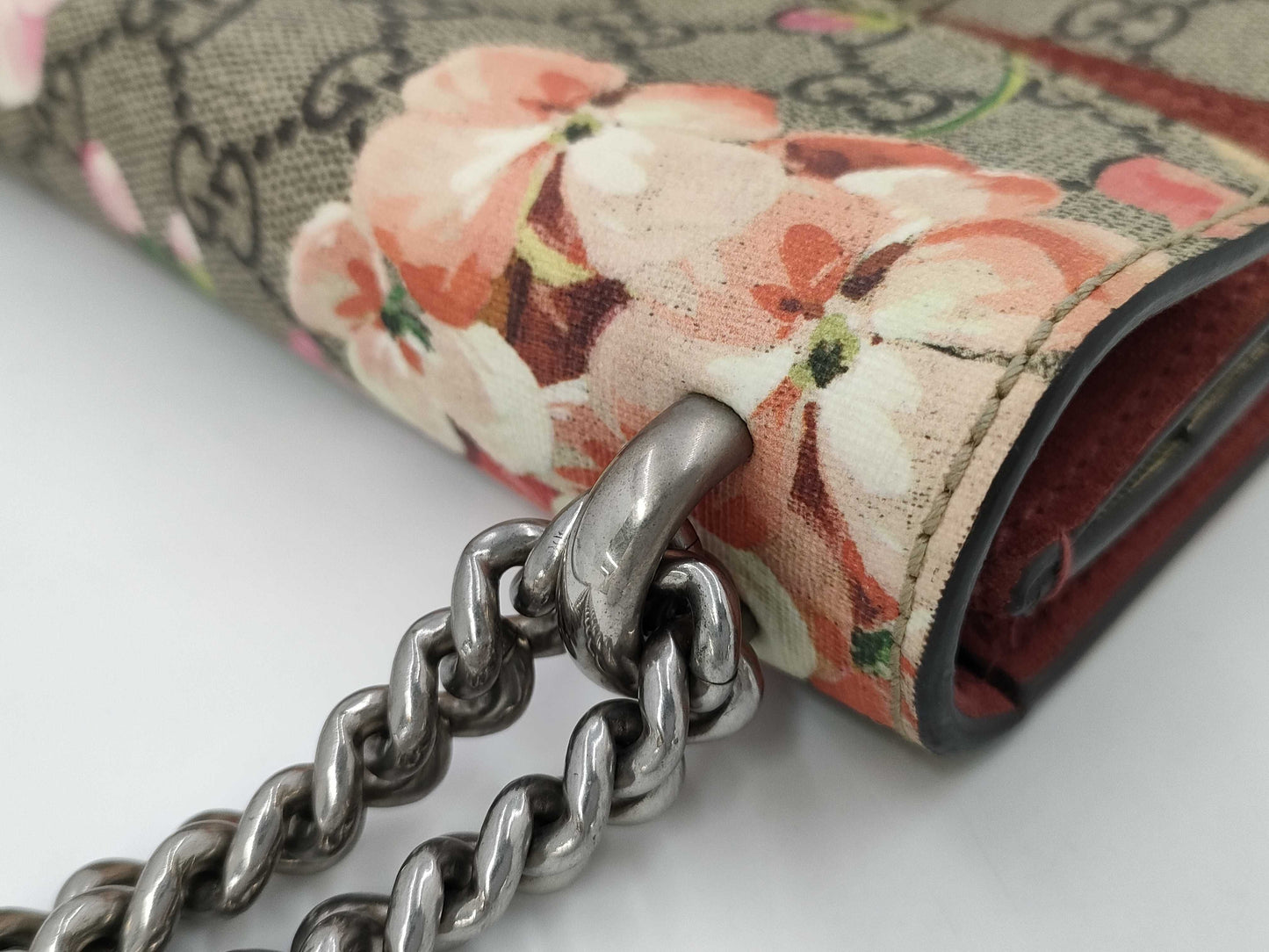 GUCCI Dionysus GG Supreme Floral Print Shoulder Bag in Brown