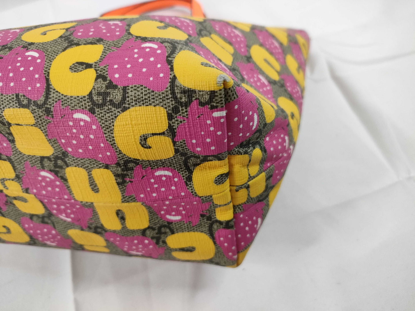 GUCCI Children's Strawberry Print Tote Bag Handbag Tote Bag