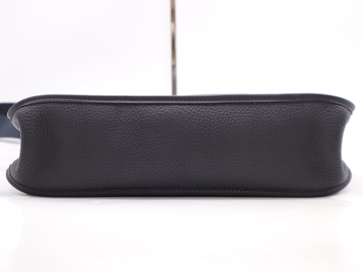 HERMES Leather Vespa GM □H Stamp 2004 Black Shoulder Bag with Dust Bag