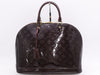LOUIS VUITTON M93595 Vernis Alma GM Amaranth Handbag with Cloche and 2 Keys