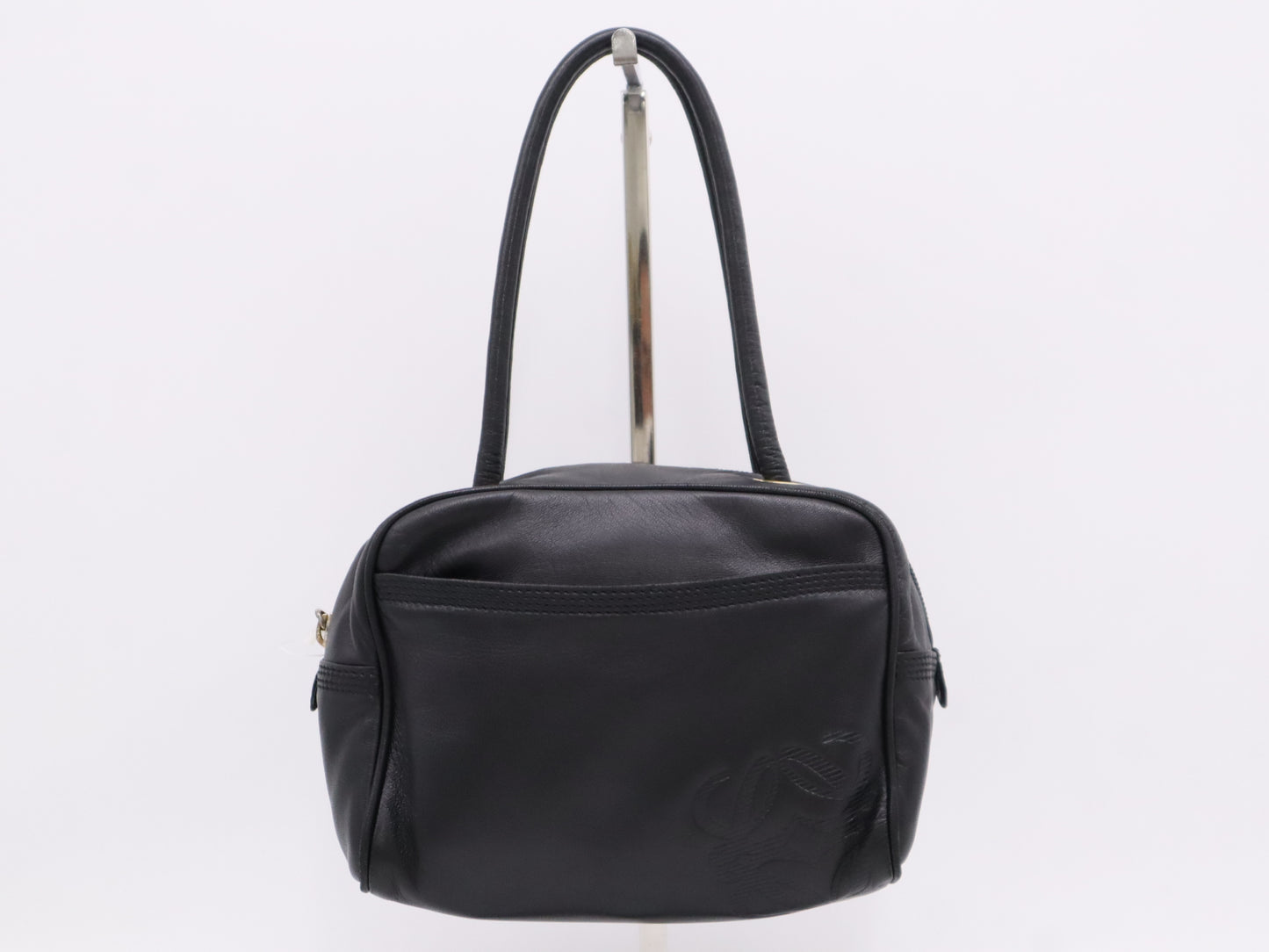 LOEWE Nappa Leather Anagram Handbag Black Handbag