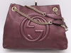 GUCCI 308982 Leather Soho Chain Shoulder Bag Purple Shoulder Bag